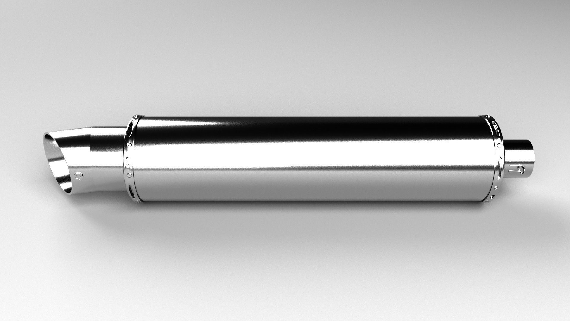 Exhaust Muffler 3D model_1