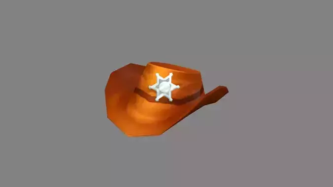 Cartoon cowboy hat - Texas police detective