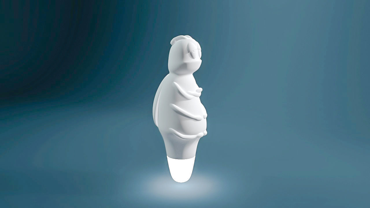 table lamp for a bottle of fireflies 3D print model_3
