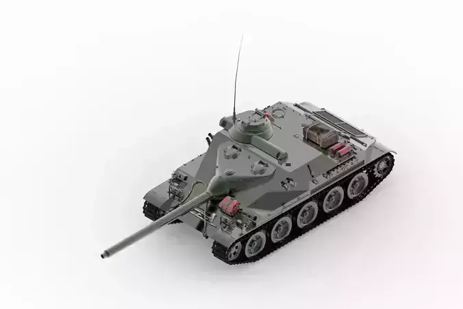  Canon d assaut de 105 tank  3D print model
