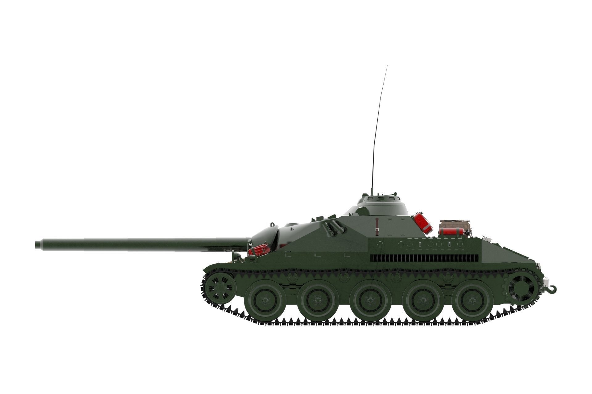  Canon d assaut de 105 tank  3D print model_2