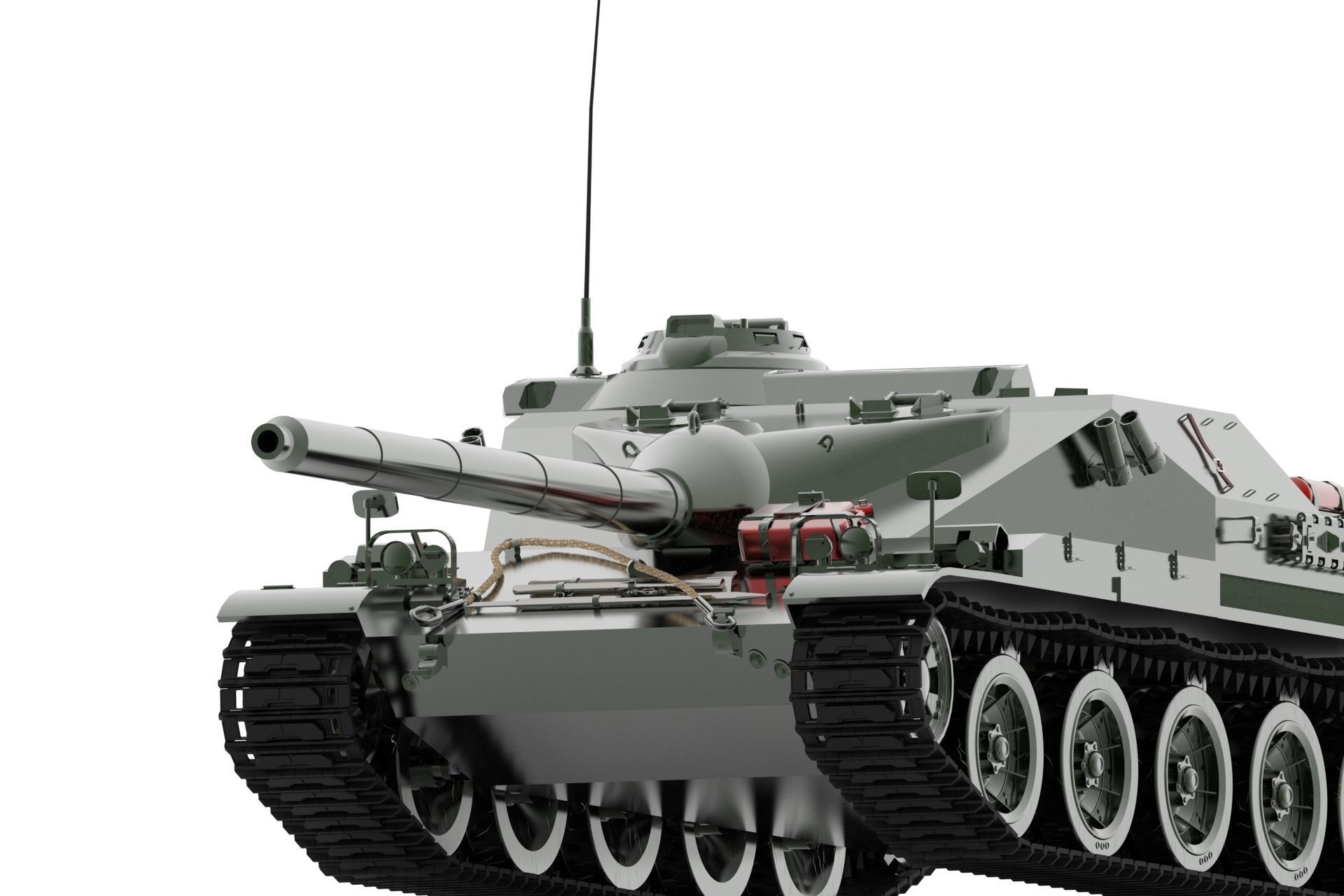  Canon d assaut de 105 tank  3D print model_4