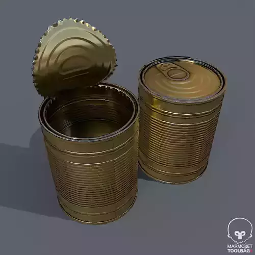 Realistic Pbr Tin can