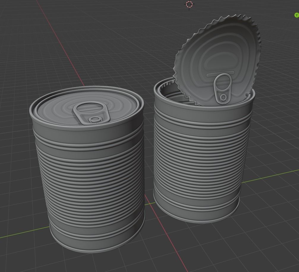 Realistic Pbr Tin can Low-poly 3D model_6