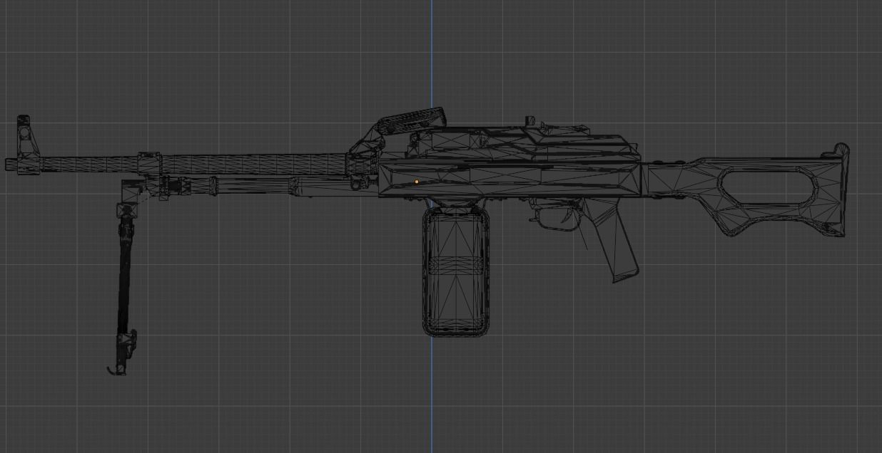 PKM LMG Low-poly 3D model_13