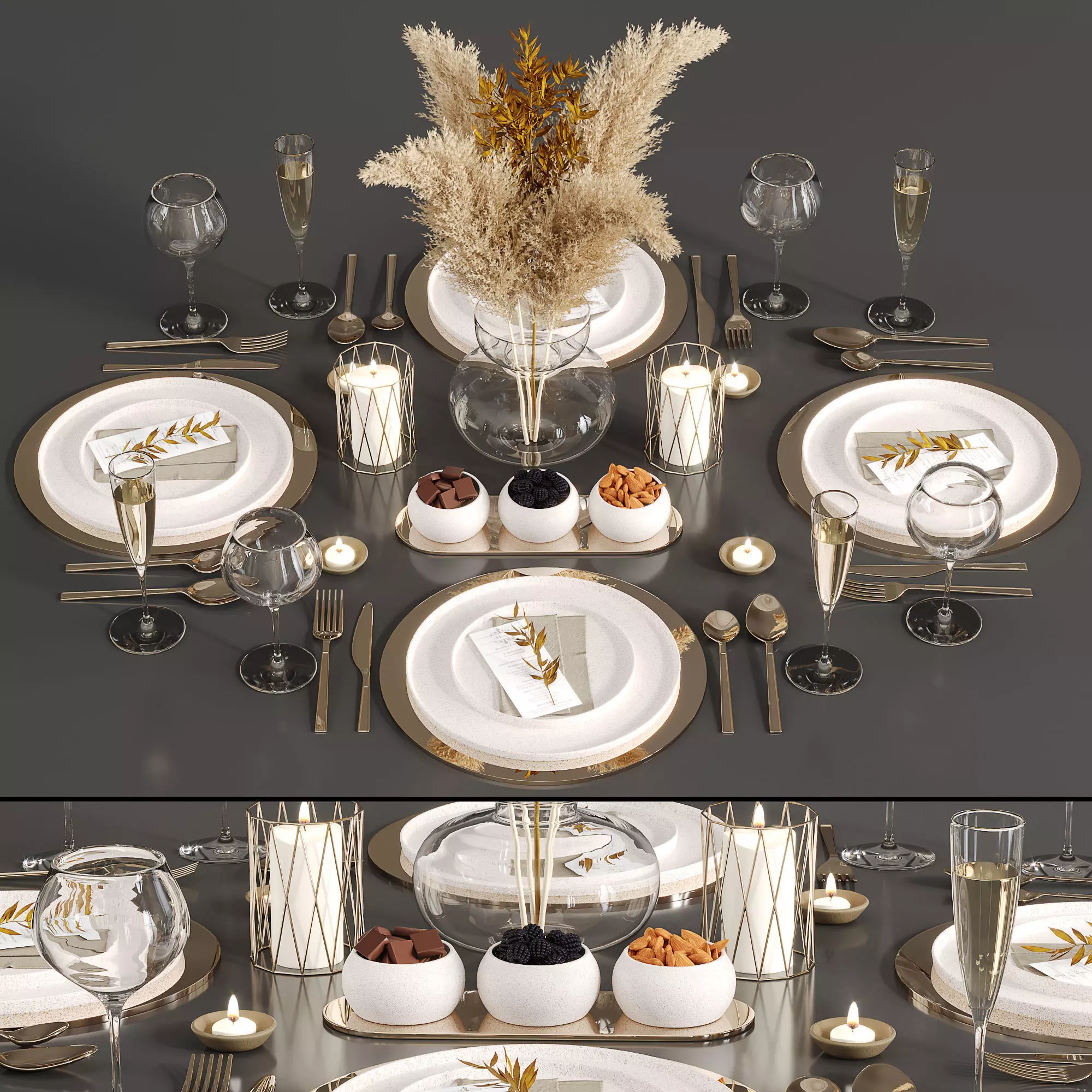 Table set 02 3D model