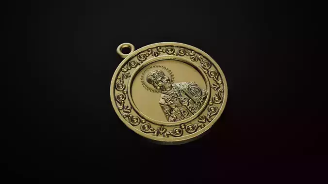 Pendant Saint Nicholas 3D print model