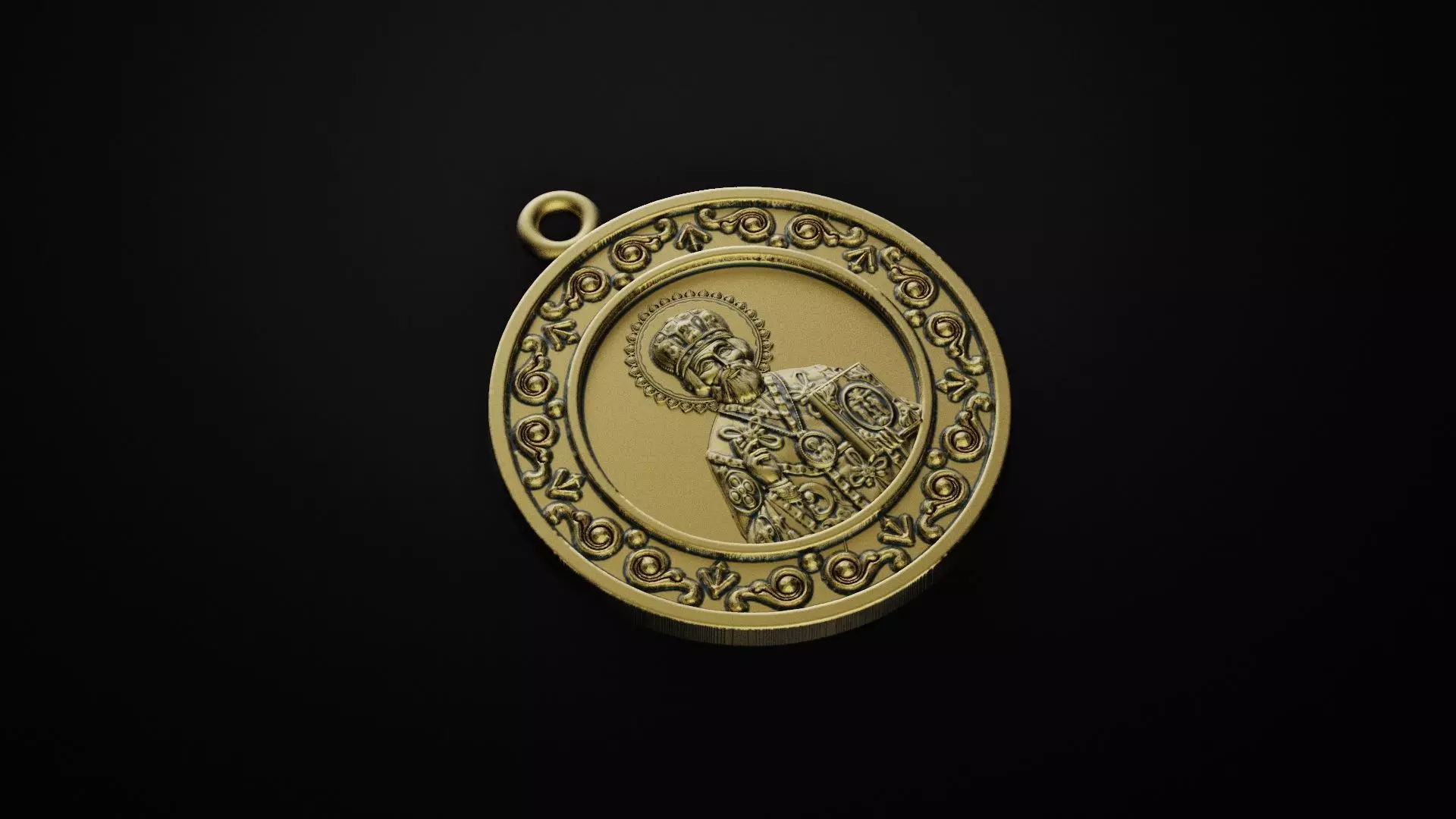 Pendant Saint Nicholas 3D print model