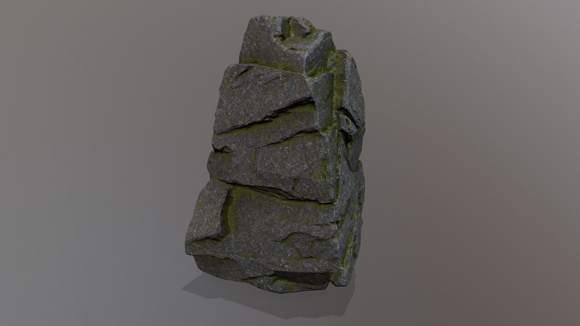 Rock Set Low-poly 3D model_10