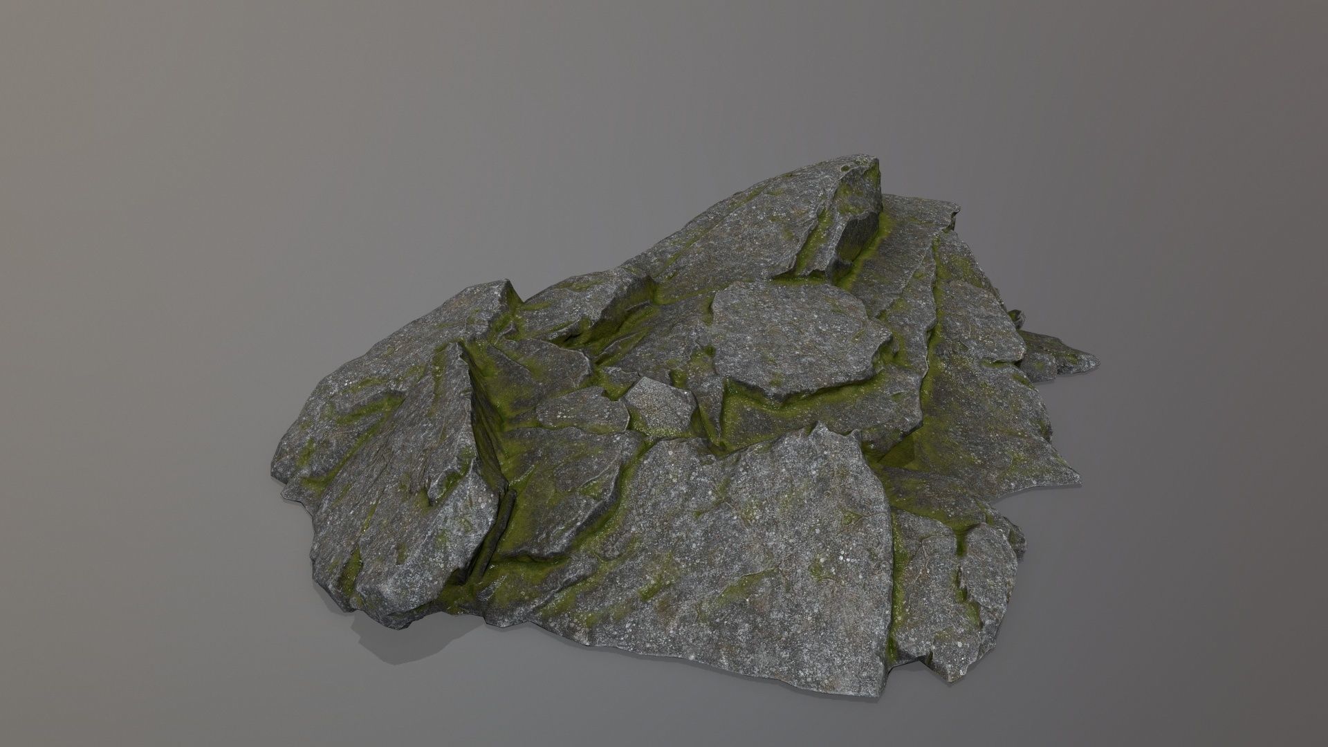 Rock Set Low-poly 3D model_3