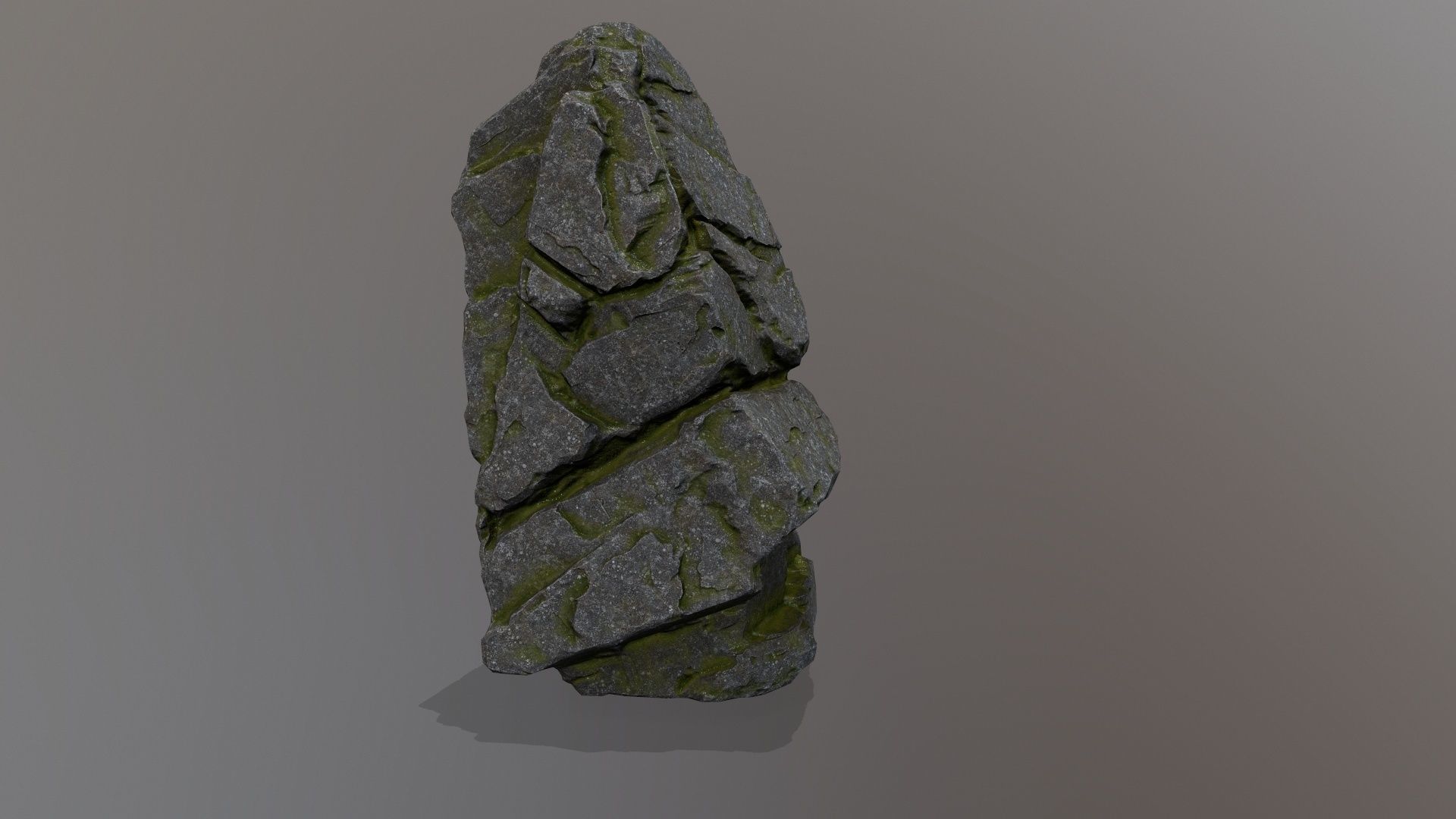 Rock Set Low-poly 3D model_9