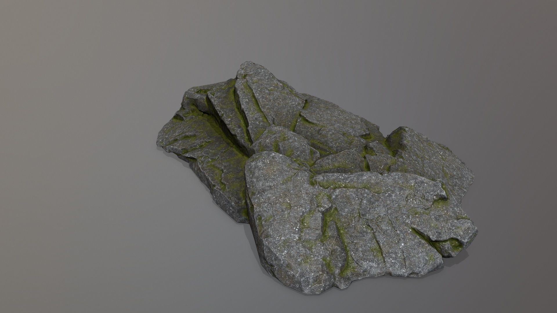 Rock Set Low-poly 3D model_4