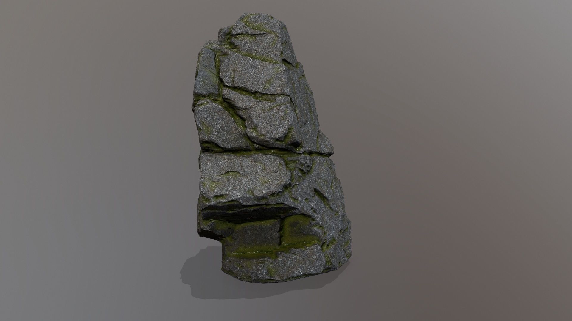 Rock Set Low-poly 3D model_8