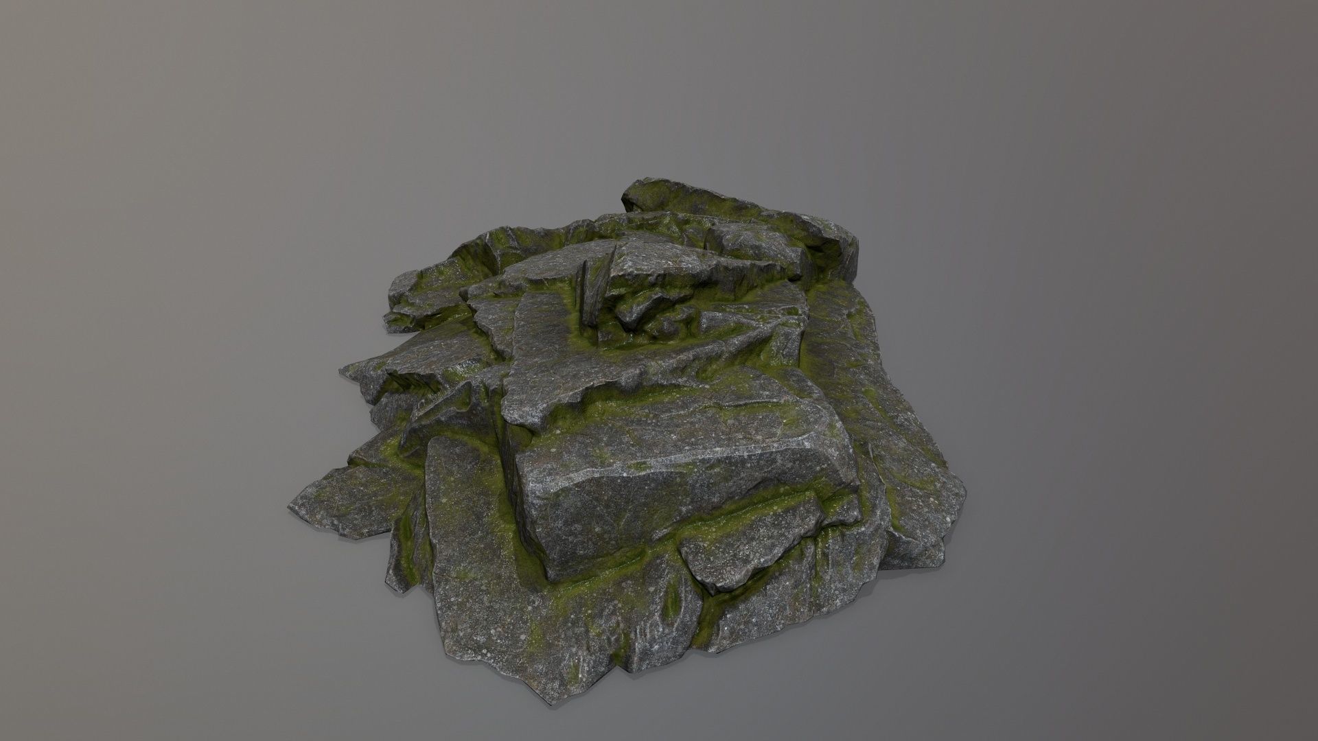 Rock Set Low-poly 3D model_6
