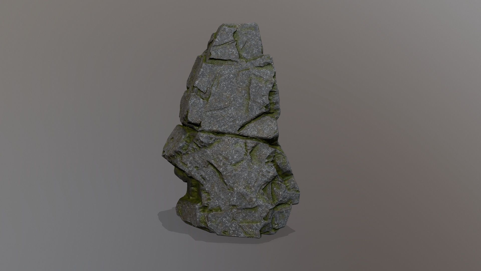 Rock Set Low-poly 3D model_7