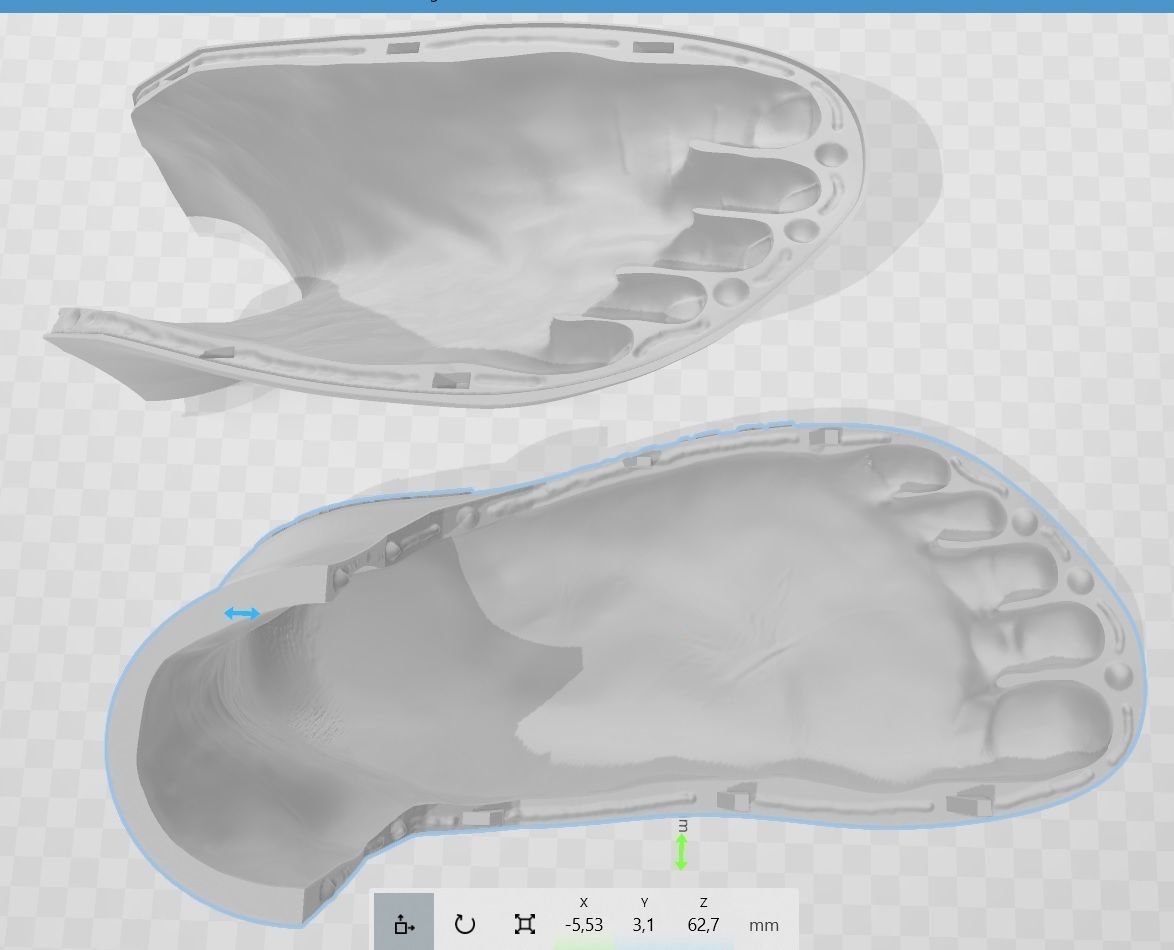 Flat Foot Mold - Silicone Model 3D model_2