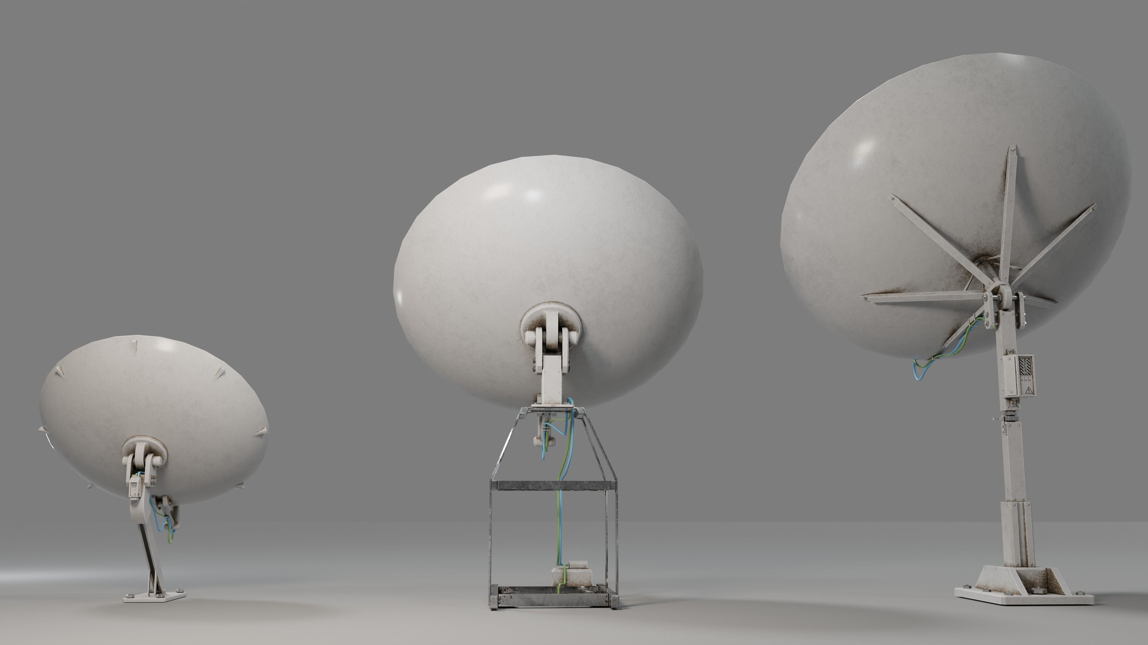 Satellite antenna pack 3D Model Collection_4