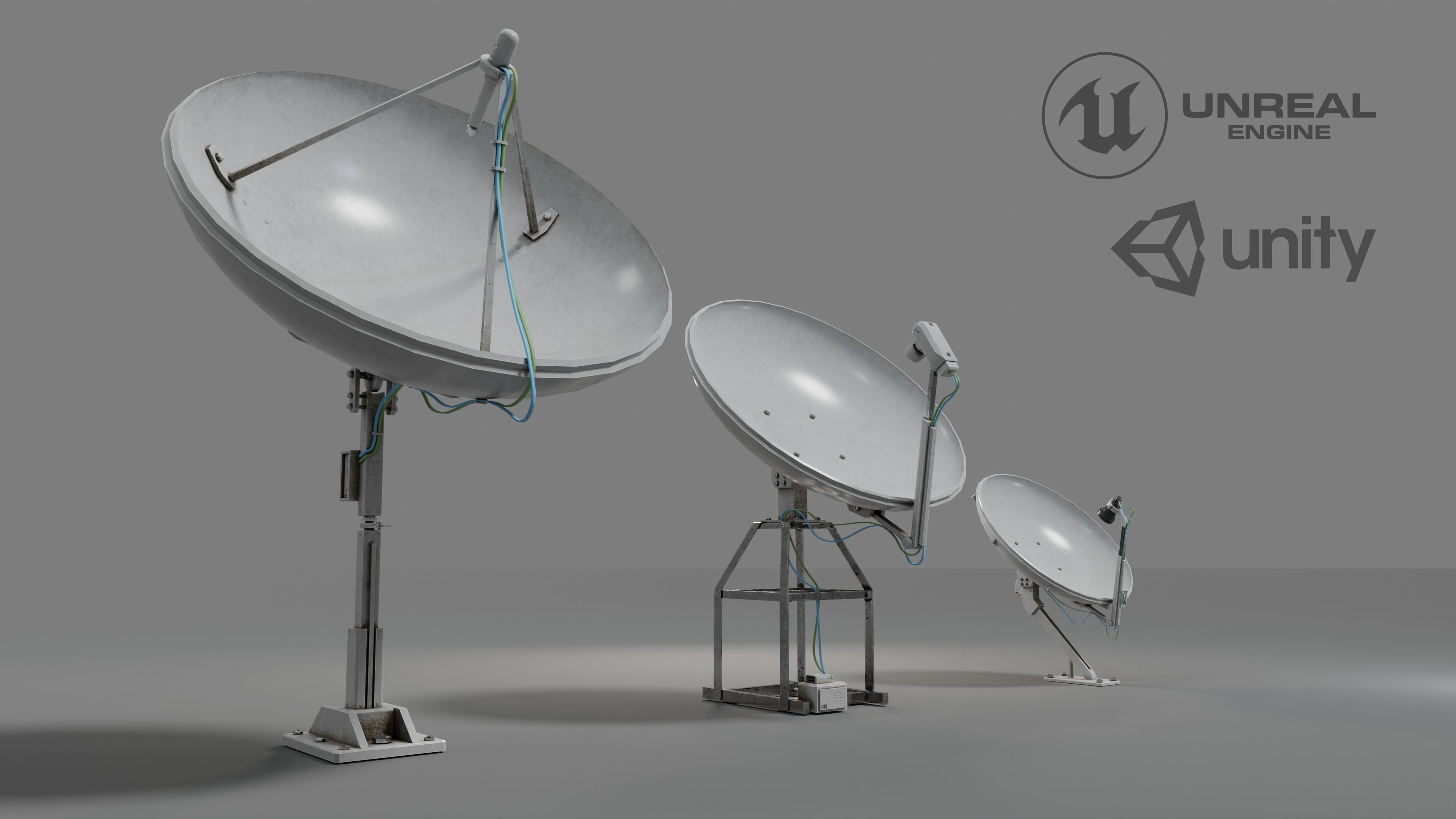 Satellite antenna pack 3D Model Collection_5