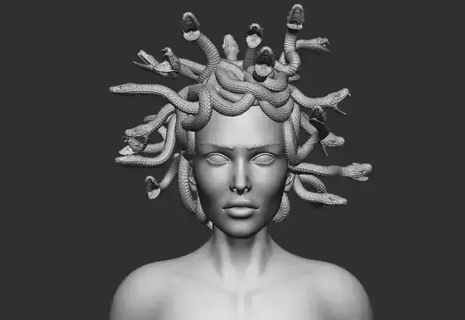 Medusa bust