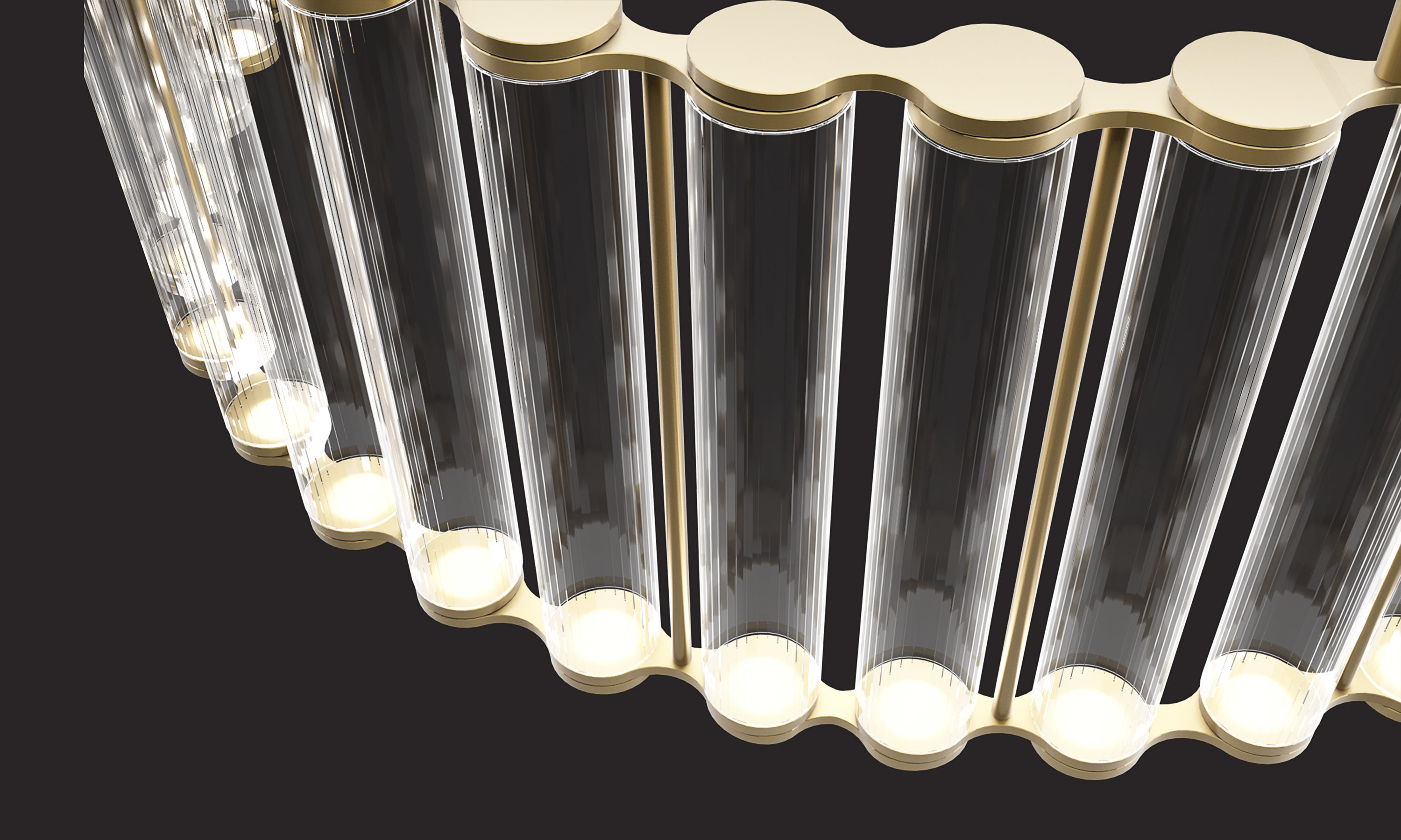 Chandelier - Viabizzuno Coppibartali Low-poly 3D model_4