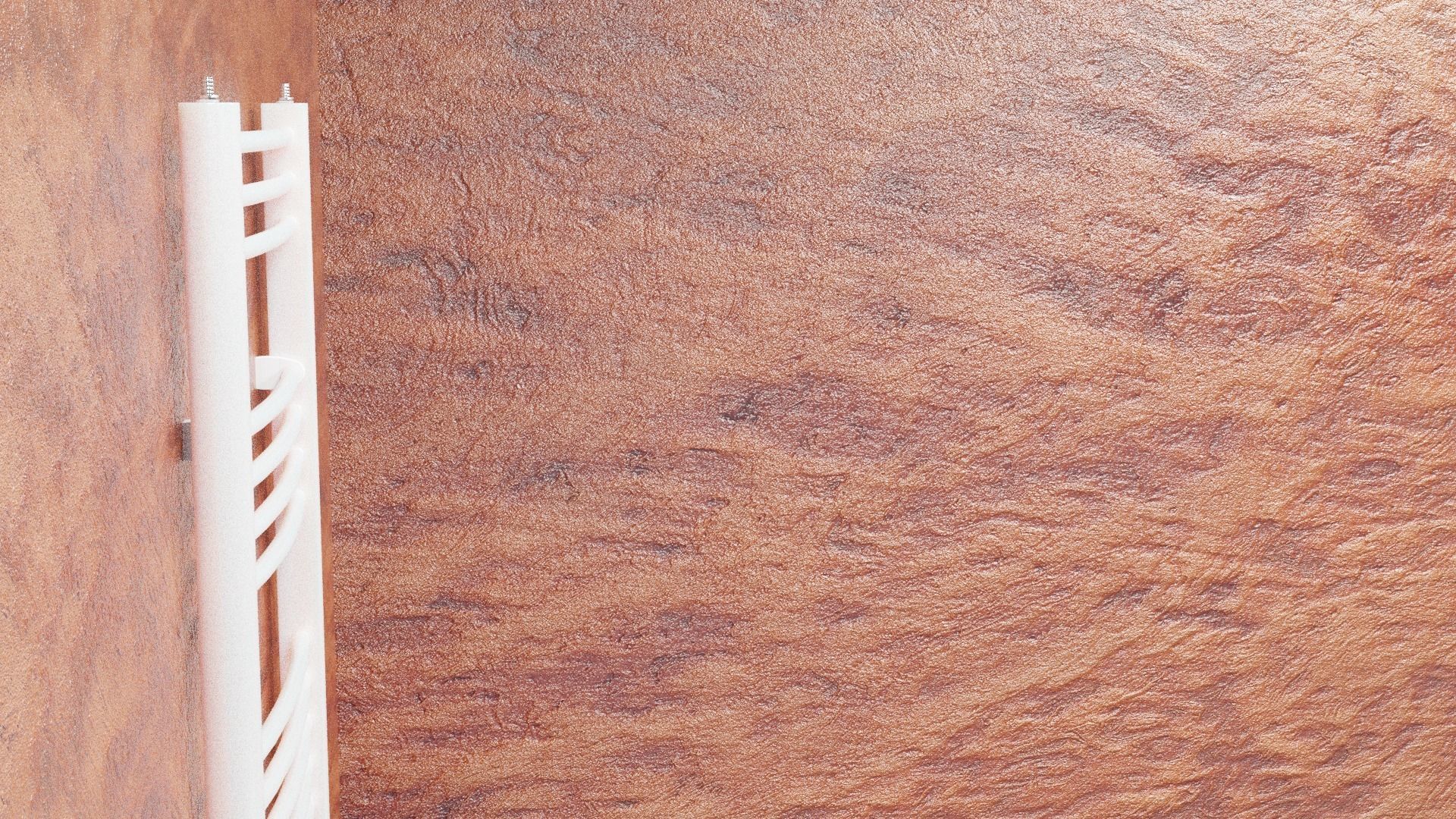 Radiator heated towel rail Low-poly 3D model_5