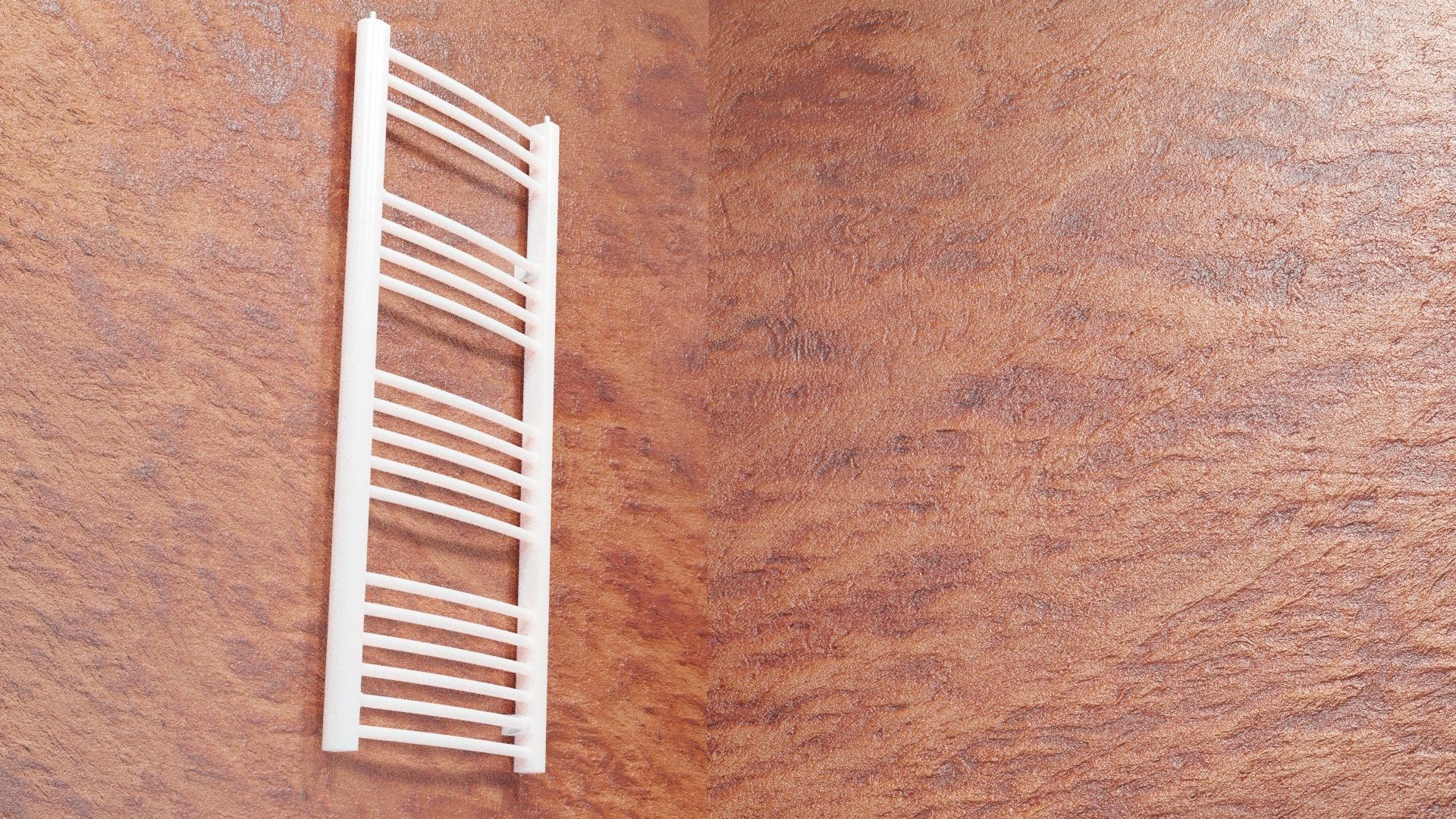 Radiator heated towel rail Low-poly 3D model_2