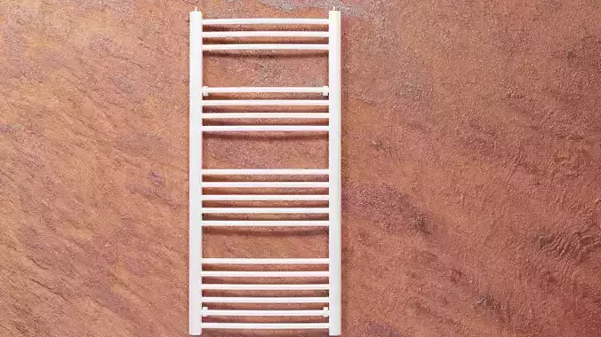 Radiator heated towel rail