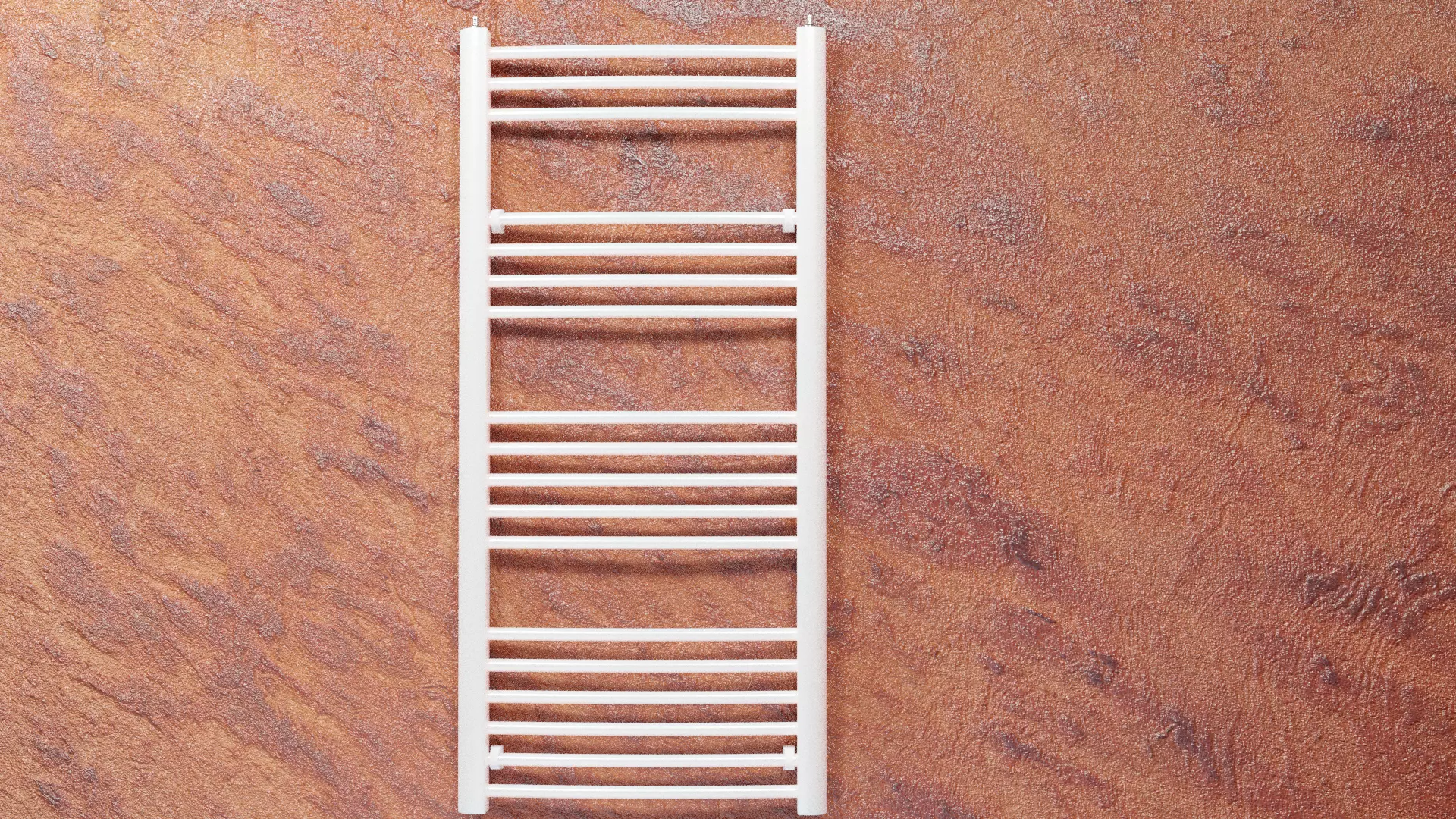 Radiator heated towel rail Low-poly 3D model_0