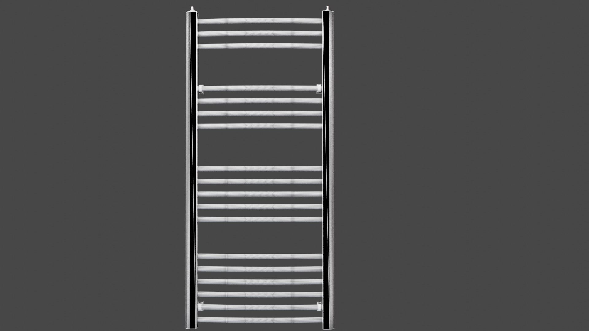 Radiator heated towel rail Low-poly 3D model_6