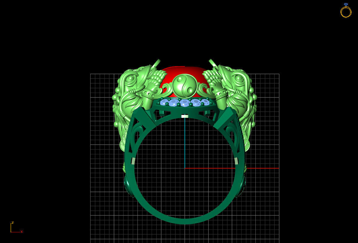 RING TOAD 3D print model_2