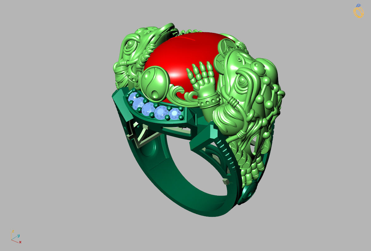 RING TOAD 3D print model_1