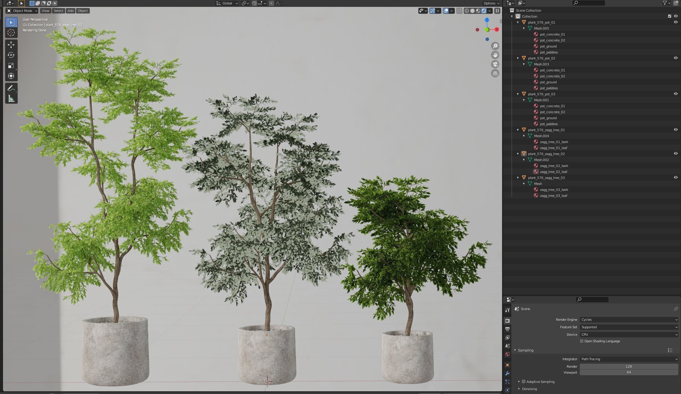 Plants collection 576 3D model_4