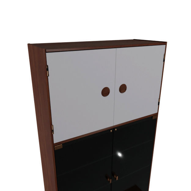 Kas Display Glass Cabinet 3D model_15