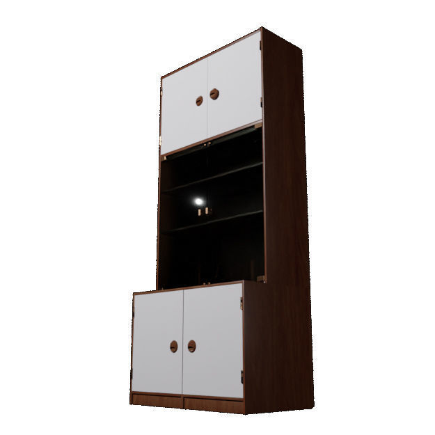 Kas Display Glass Cabinet 3D model_16