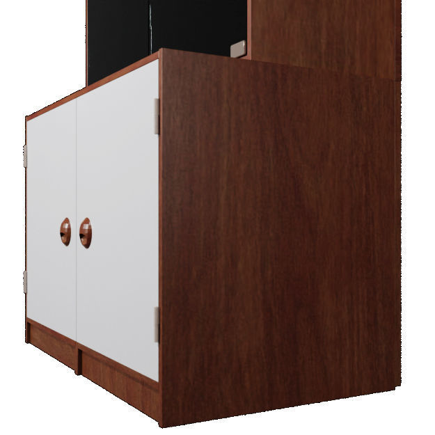 Kas Display Glass Cabinet 3D model_5