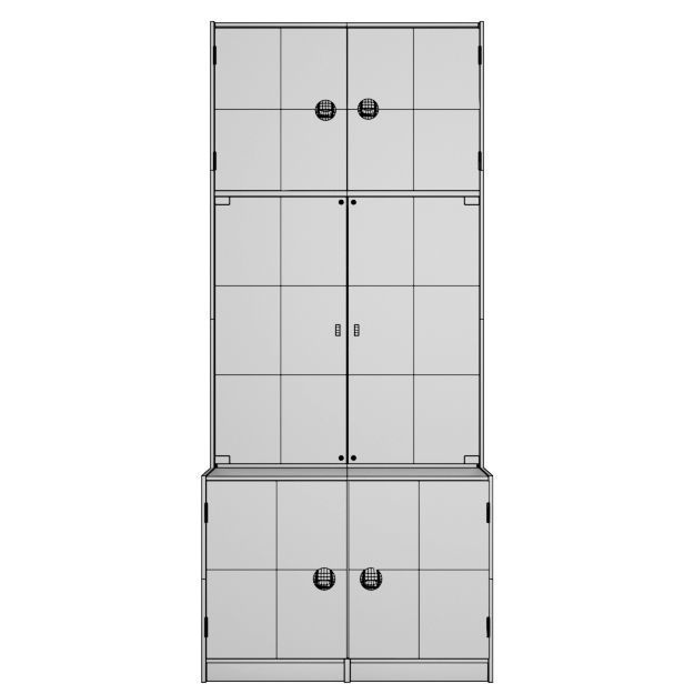 Kas Display Glass Cabinet 3D model_11