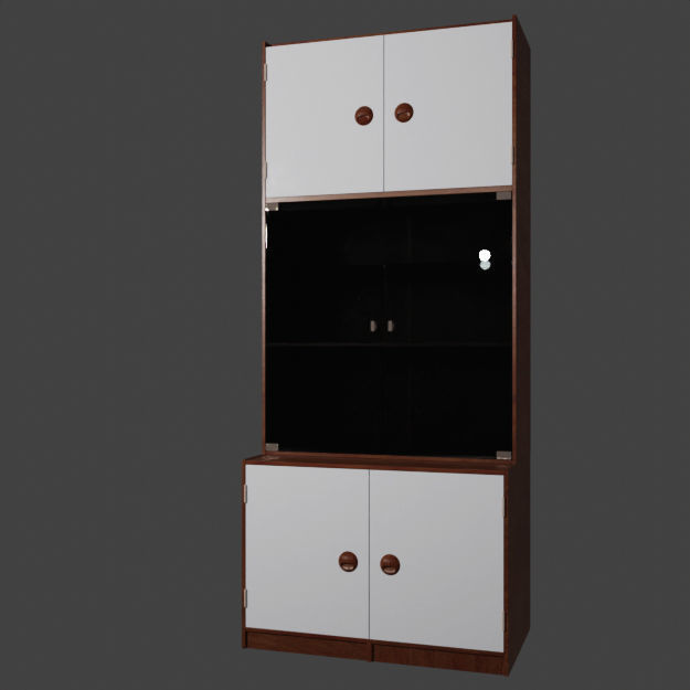 Kas Display Glass Cabinet 3D model_3