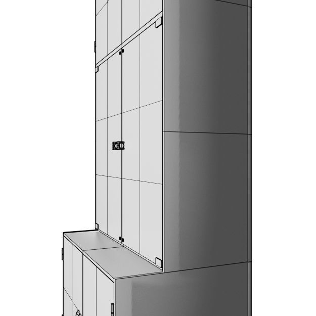 Kas Display Glass Cabinet 3D model_13