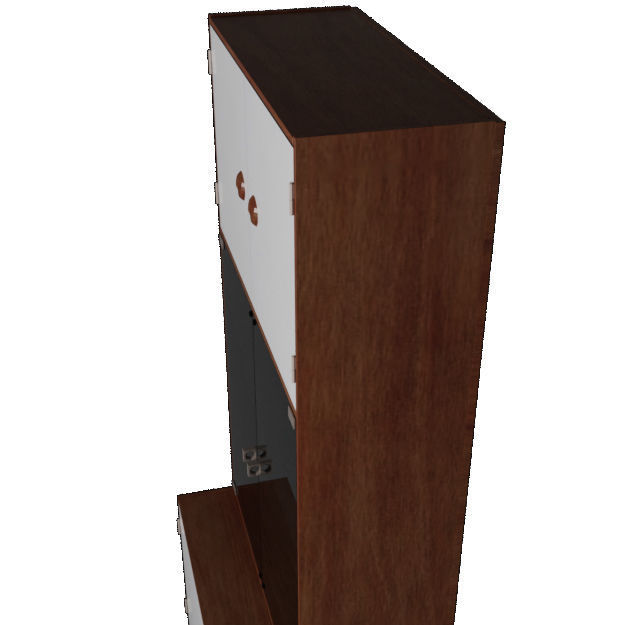 Kas Display Glass Cabinet 3D model_6