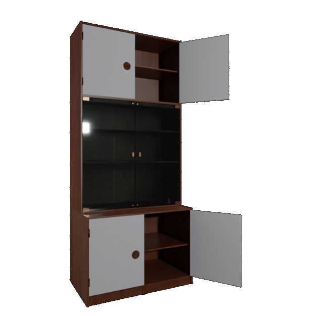 Kas Display Glass Cabinet 3D model_2