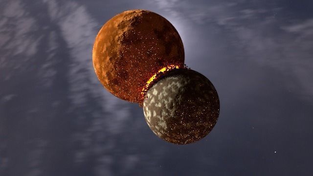 Planet Collision 3D model_52