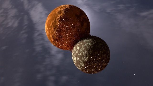 Planet Collision 3D model_50