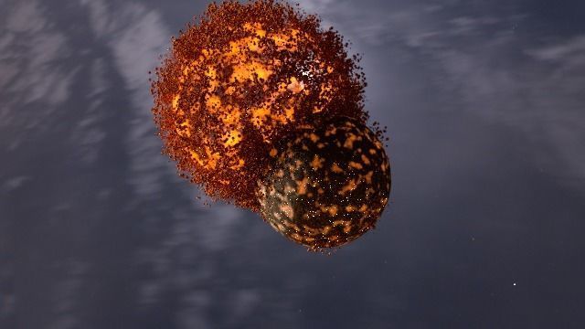 Planet Collision 3D model_14