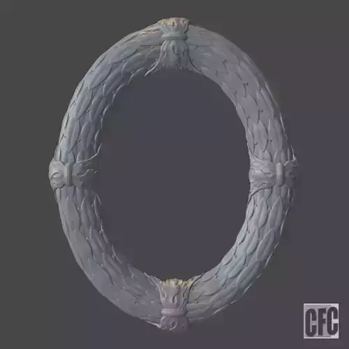 Mirror - picture frame - 3d model for CNC - MirrorFrameCFC11