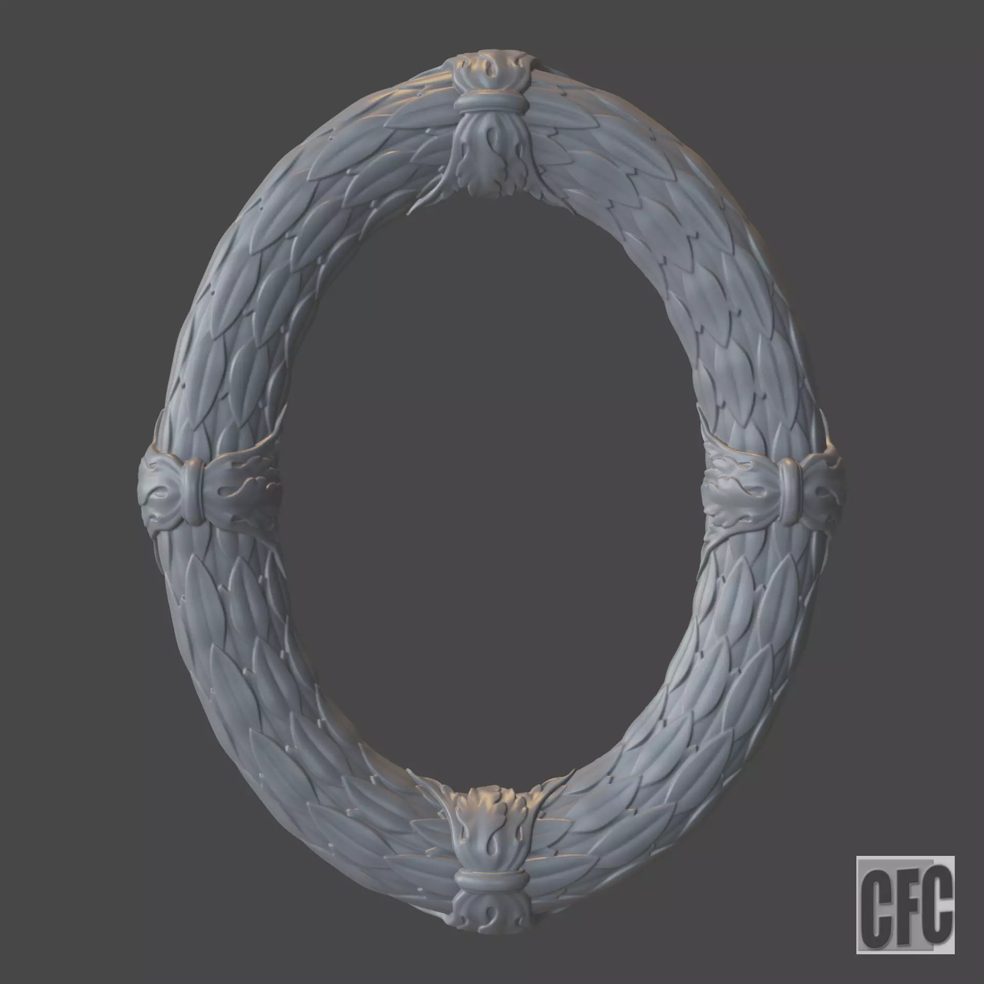 Mirror - picture frame - 3d model for CNC - MirrorFrameCFC11 3D print model