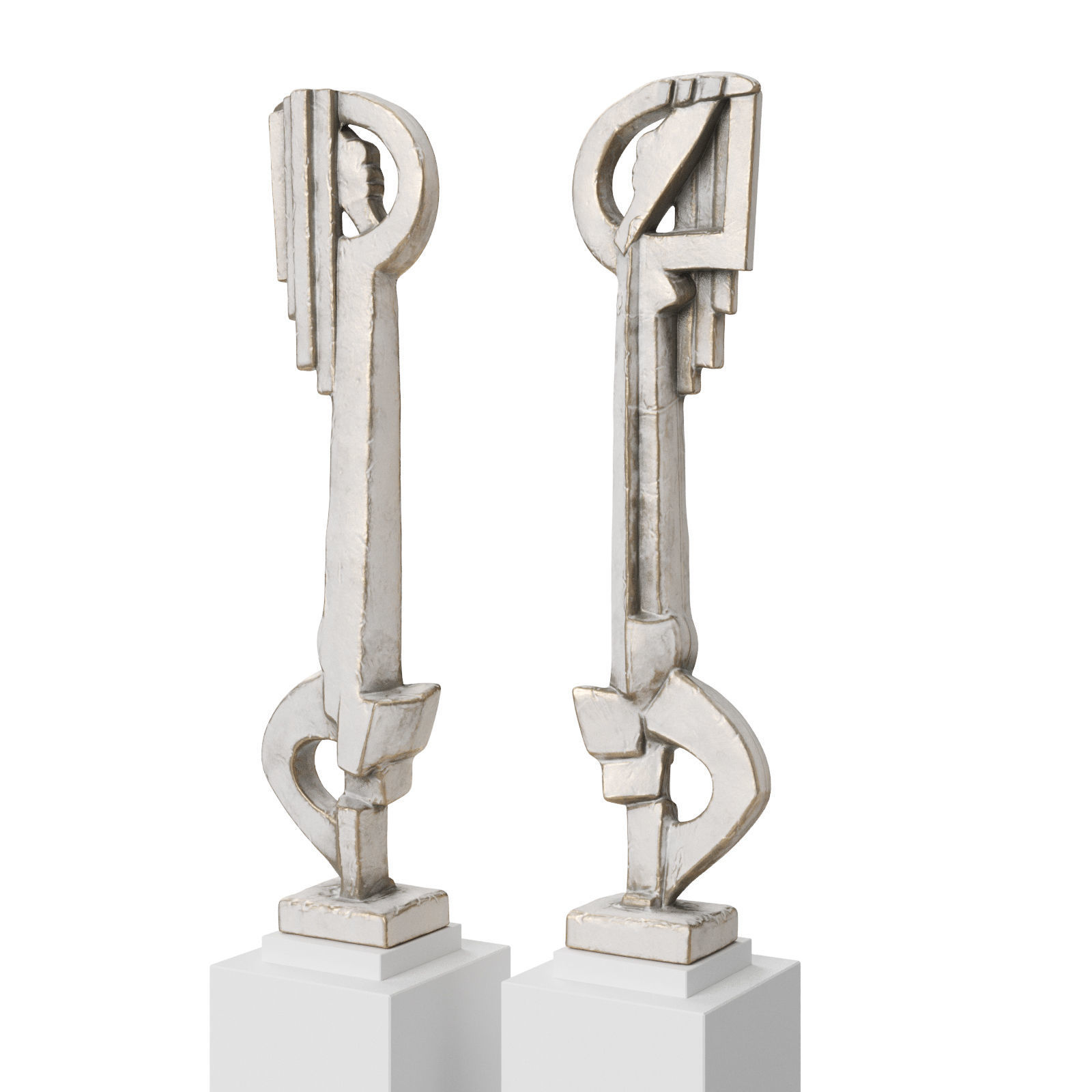 Jacques Lipchitz Baigneuse 1915 Low-poly 3D model_2