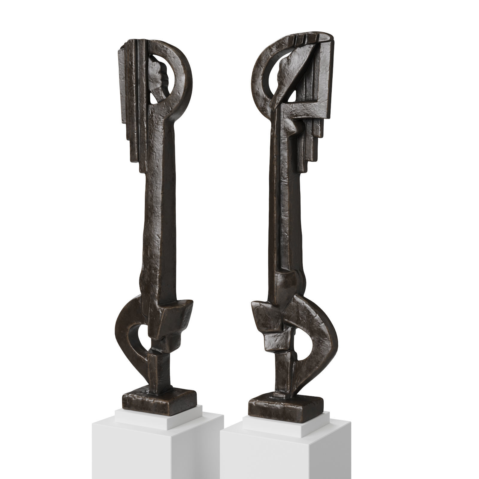 Jacques Lipchitz Baigneuse 1915 Low-poly 3D model_1