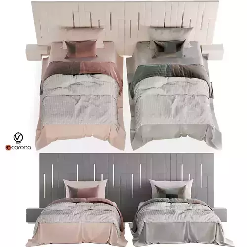 Single Bed Children boy and girl set015