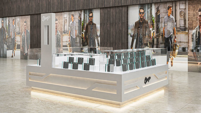 Mobile shop kiosk 3D model