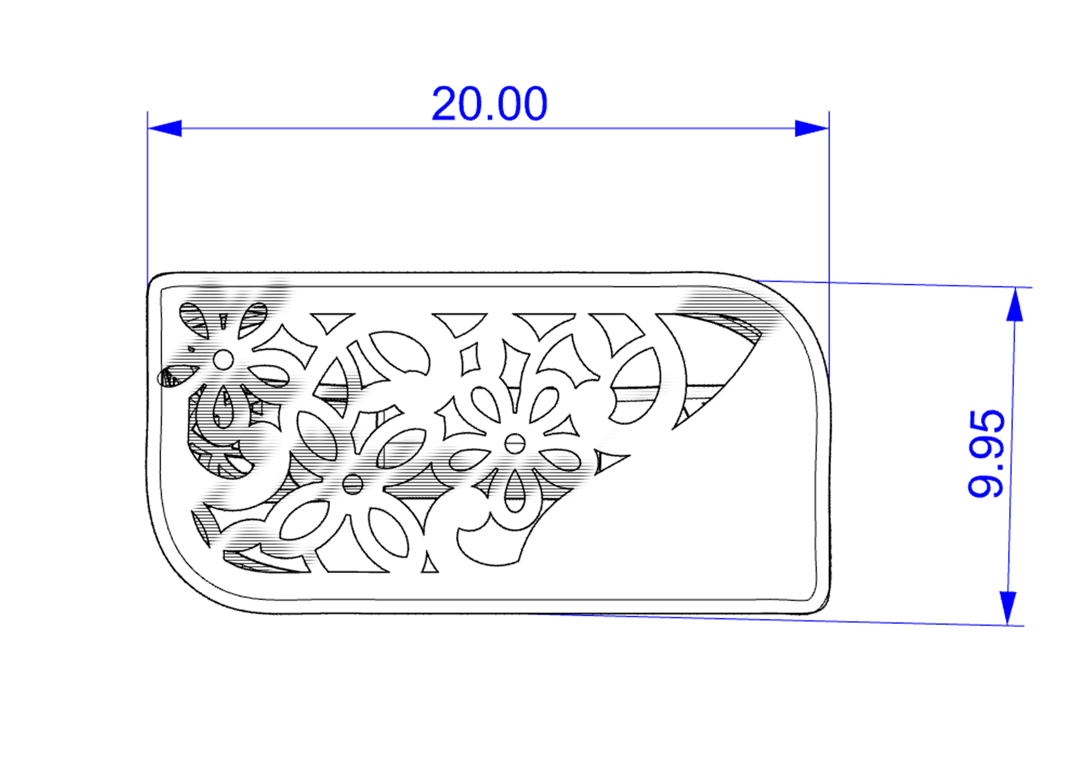 Gold ring 3D print model_10